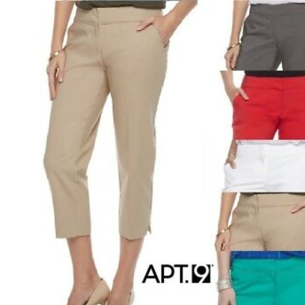 Apt. 9 Stretch Straight Capri Pants